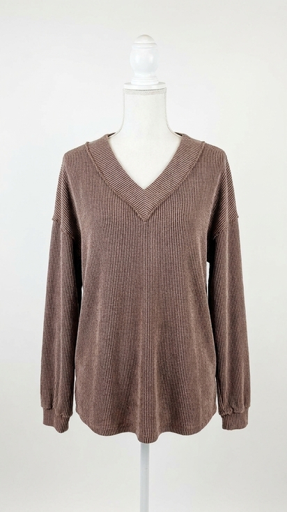 BIBI Other - NEW BIBI women's two tone v-neck top & pants set in brown